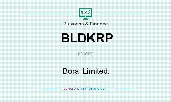 What does BLDKRP mean? It stands for Boral Limited.