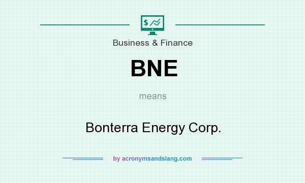 What does BNE mean? It stands for Bonterra Energy Corp.