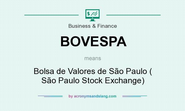 What does BOVESPA mean? It stands for Bolsa de Valores de São Paulo ( São Paulo Stock Exchange)