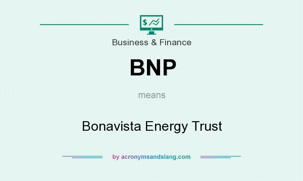 What does BNP mean? It stands for Bonavista Energy Trust