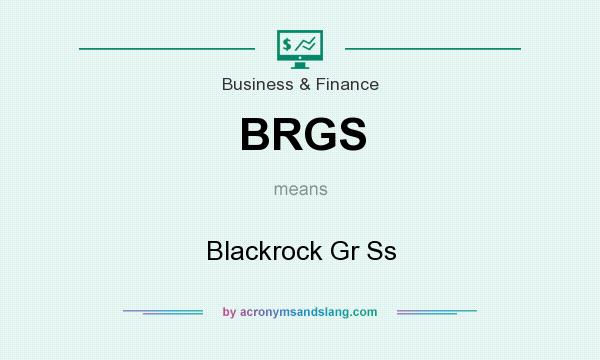 What does BRGS mean? It stands for Blackrock Gr Ss