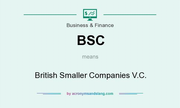 What does BSC mean? It stands for British Smaller Companies V.C.