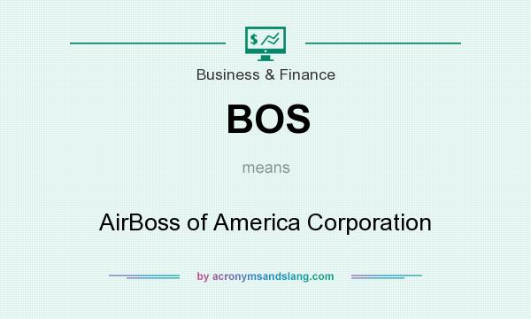 What does BOS mean? It stands for AirBoss of America Corporation