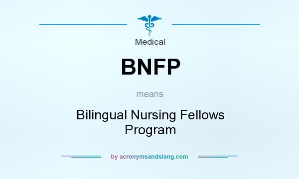 What does BNFP mean? It stands for Bilingual Nursing Fellows Program