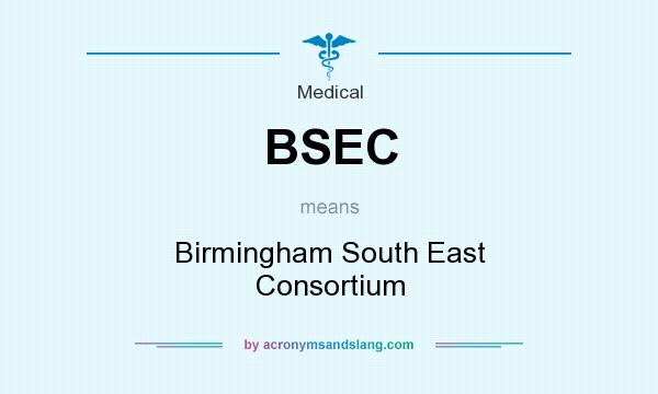 What does BSEC mean? It stands for Birmingham South East Consortium