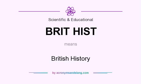 What does BRIT HIST mean? It stands for British History