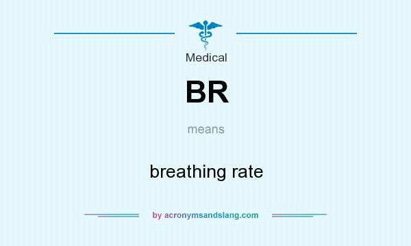 What does BR mean? It stands for breathing rate