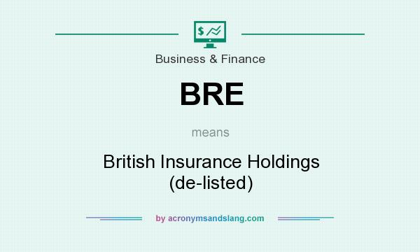 What does BRE mean? It stands for British Insurance Holdings (de-listed)