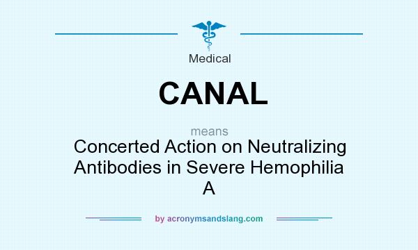 What does CANAL mean? It stands for Concerted Action on Neutralizing Antibodies in Severe Hemophilia A