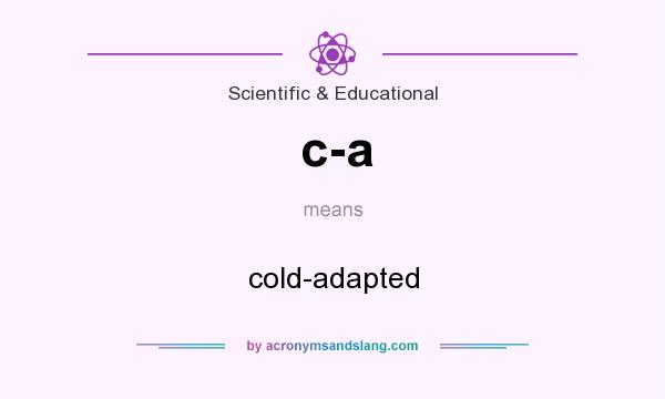 What does c-a mean? It stands for cold-adapted