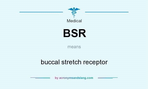 What does BSR mean? It stands for buccal stretch receptor