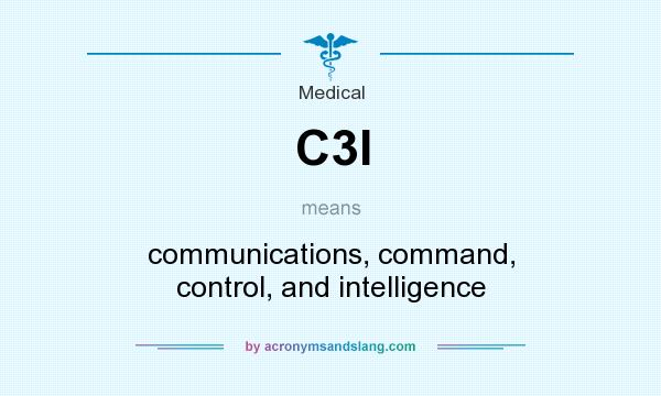 What does C3I mean? It stands for communications, command, control, and intelligence