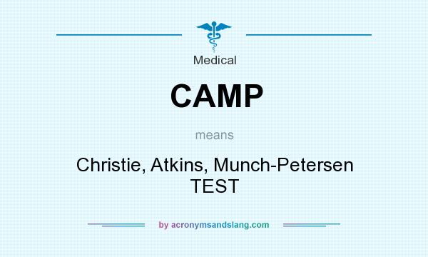 What does CAMP mean? It stands for Christie, Atkins, Munch-Petersen TEST