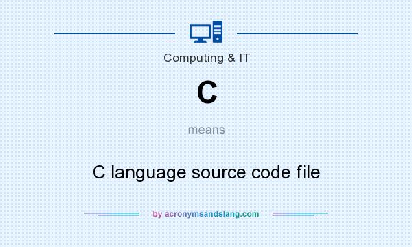 What does C mean? It stands for C language source code file