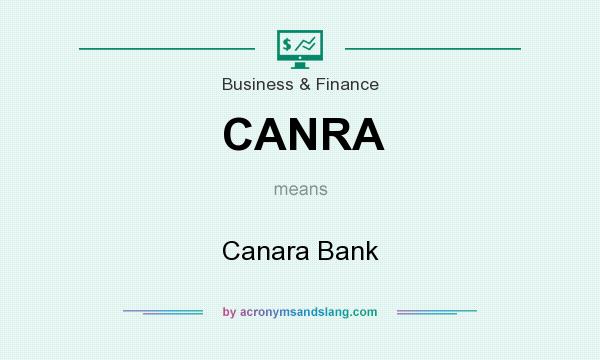 What does CANRA mean? It stands for Canara Bank