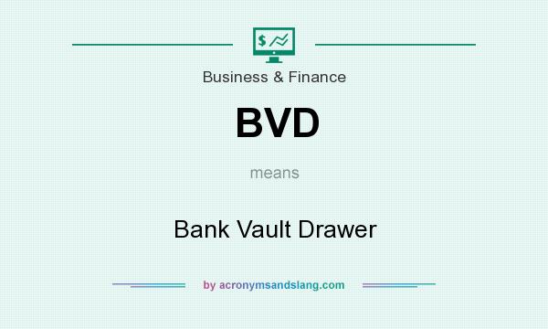 What does BVD mean? It stands for Bank Vault Drawer
