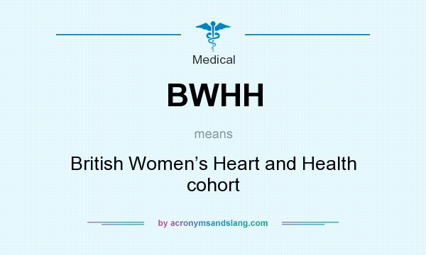 What does BWHH mean? It stands for British Women’s Heart and Health cohort