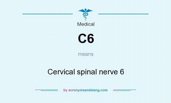 What does C6 mean? It stands for Cervical spinal nerve 6