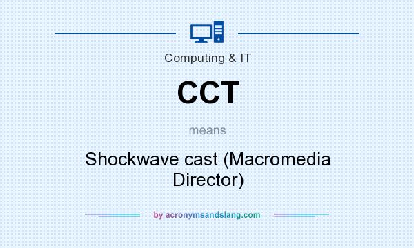 What does CCT mean? It stands for Shockwave cast (Macromedia Director)
