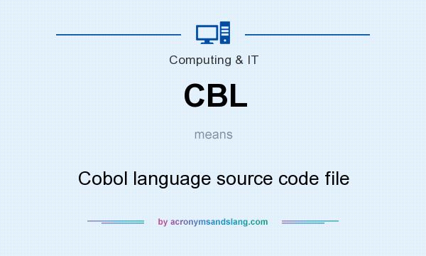 What does CBL mean? It stands for Cobol language source code file