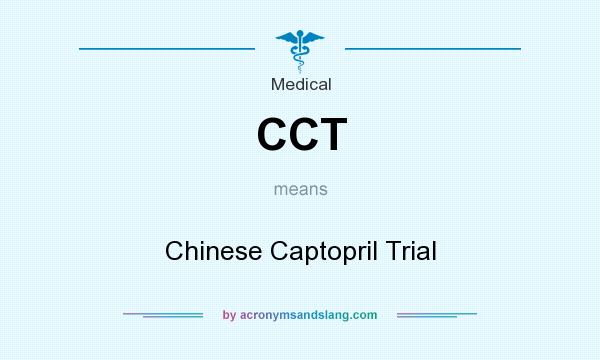 What does CCT mean? It stands for Chinese Captopril Trial