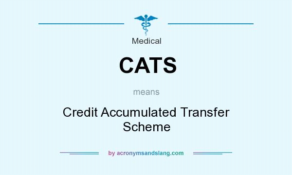 What does CATS mean? It stands for Credit Accumulated Transfer Scheme