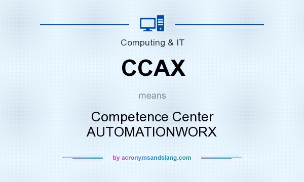 What does CCAX mean? It stands for Competence Center AUTOMATIONWORX