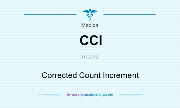 What does CCI mean? It stands for Corrected Count Increment