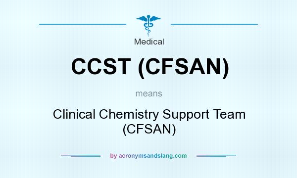 What does CCST (CFSAN) mean? It stands for Clinical Chemistry Support Team (CFSAN)