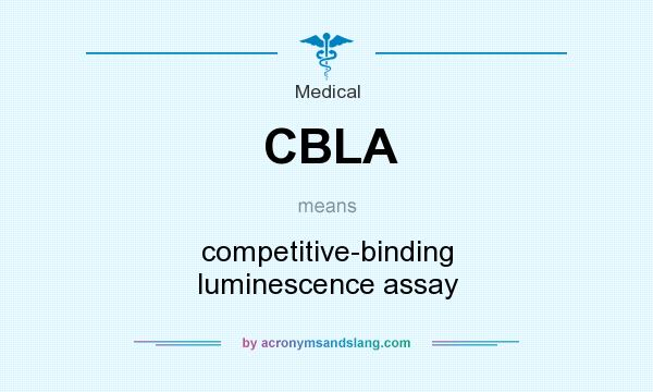 What does CBLA mean? It stands for competitive-binding luminescence assay