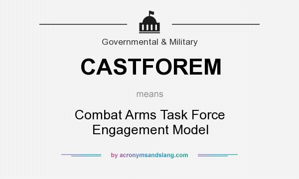 What does CASTFOREM mean? It stands for Combat Arms Task Force Engagement Model