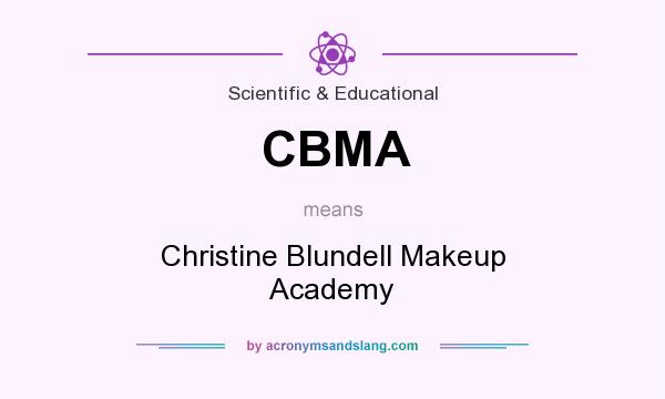 What does CBMA mean? It stands for Christine Blundell Makeup Academy