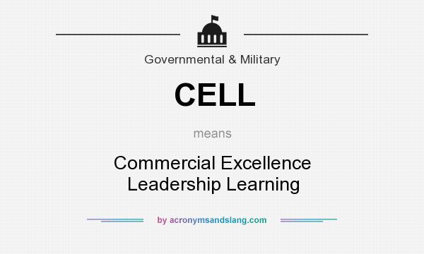 What does CELL mean? It stands for Commercial Excellence Leadership Learning
