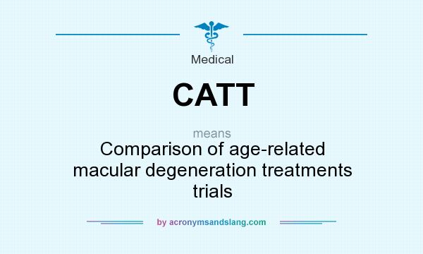 What does CATT mean? It stands for Comparison of age-related macular degeneration treatments trials