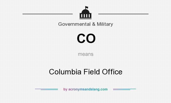 What does CO mean? It stands for Columbia Field Office