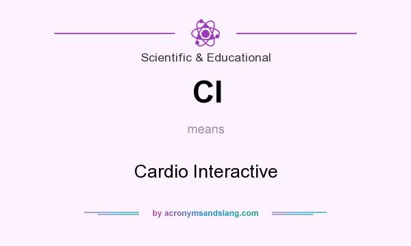 What does CI mean? It stands for Cardio Interactive
