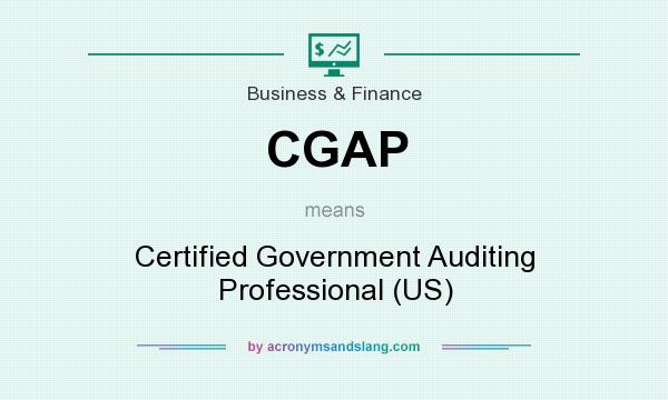 What does CGAP mean? It stands for Certified Government Auditing Professional (US)