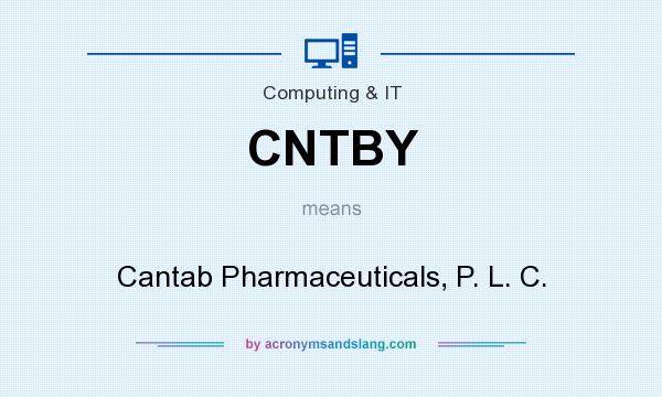What does CNTBY mean? It stands for Cantab Pharmaceuticals, P. L. C.