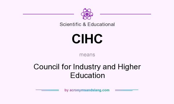 What does CIHC mean? It stands for Council for Industry and Higher Education