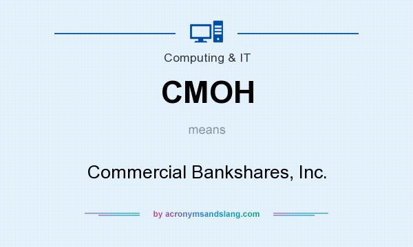 What does CMOH mean? It stands for Commercial Bankshares, Inc.