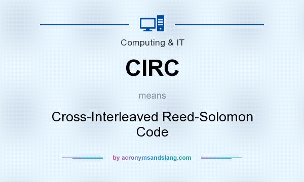 What does CIRC mean? It stands for Cross-Interleaved Reed-Solomon Code