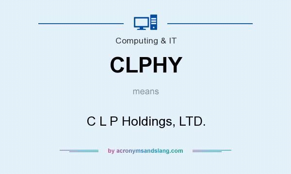 What does CLPHY mean? It stands for C L P Holdings, LTD.
