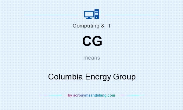 What does CG mean? It stands for Columbia Energy Group