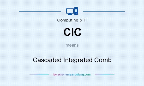 What does CIC mean? It stands for Cascaded Integrated Comb
