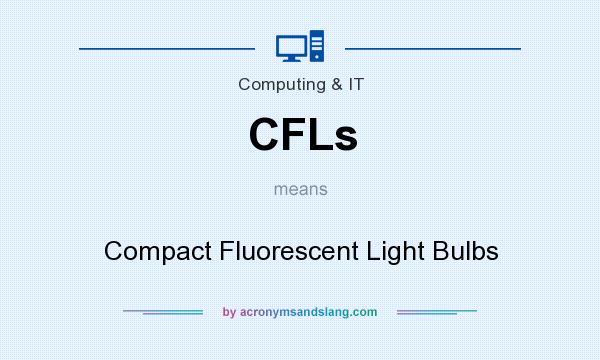 What does CFLs mean? It stands for Compact Fluorescent Light Bulbs