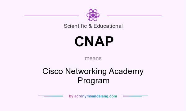 What does CNAP mean? It stands for Cisco Networking Academy Program