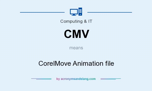 What does CMV mean? It stands for CorelMove Animation file