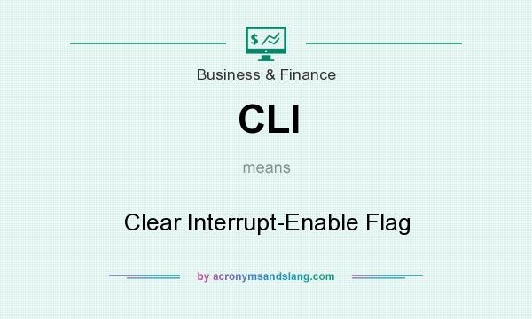 What does CLI mean? It stands for Clear Interrupt-Enable Flag