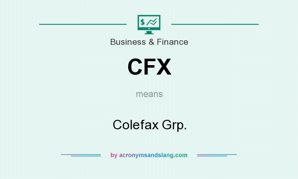 What does CFX mean? It stands for Colefax Grp.