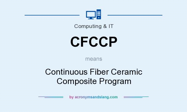What does CFCCP mean? It stands for Continuous Fiber Ceramic Composite Program